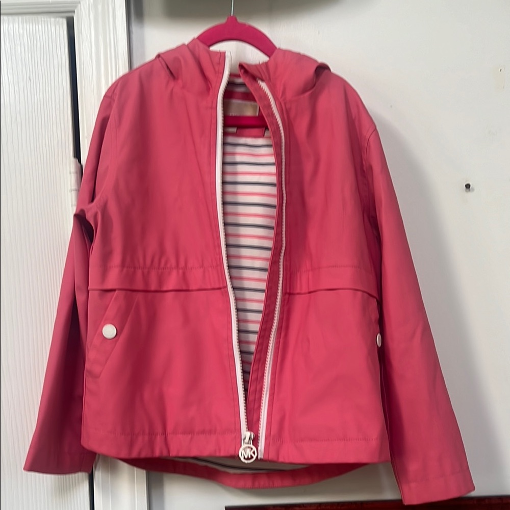 MICHAEL Michael Kors Pink Raincoat Lightweight Water-Resistant